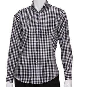 Chef Works Long Sleeve Gingham Shirt